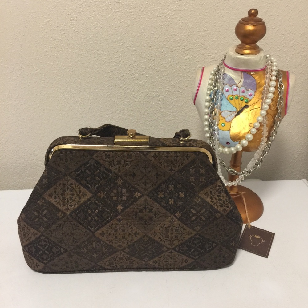 🔥 Vintage Neiman Marcus Tapestry Satchel